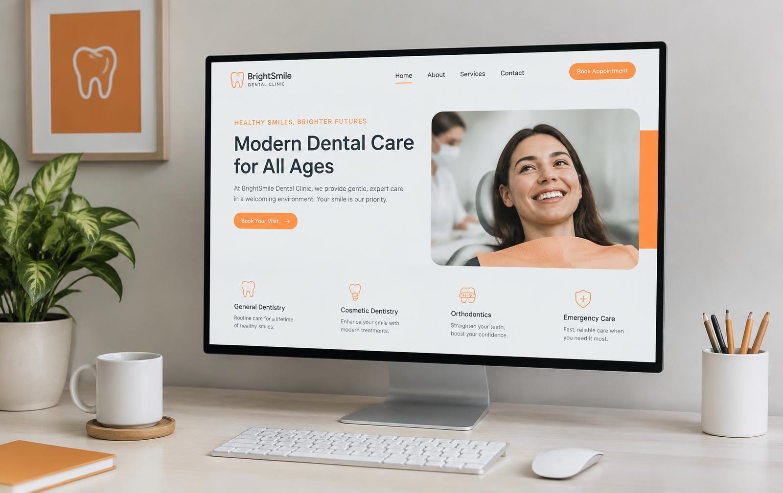 BrightSmile Dental website concept